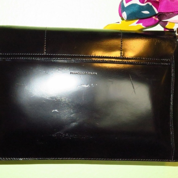 Francesco Biasia ☆ Black Italian Leather Bag - Picture 3 of 8